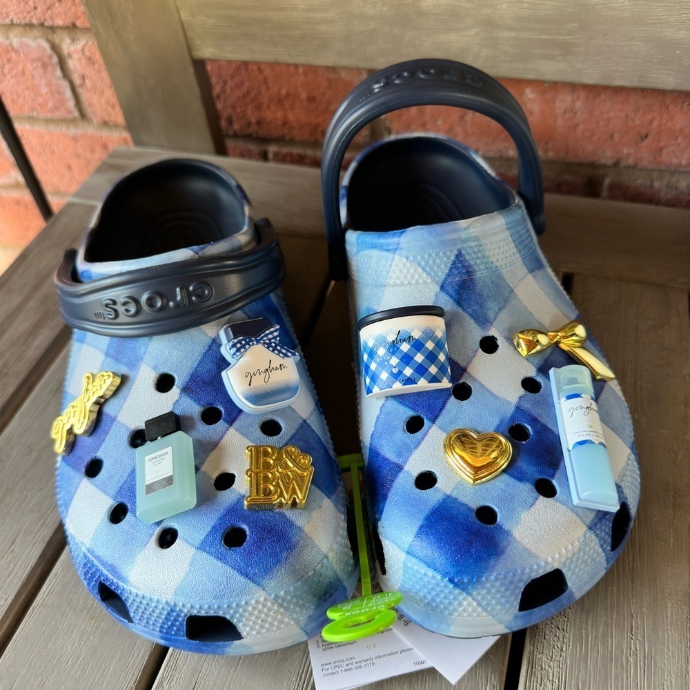 Bath & Body Works Gingham Crocs Special Edition Crocs Collab With B&Bw Mens